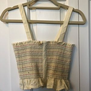 Urban Outfitters Smocked Crop Top
